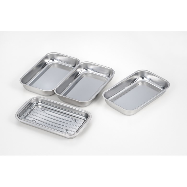 エコメルカリ便　6枚セット ステン バット 大３枚小３枚 楽天市場】ヨシカワ 下ごしらえに便利なステンレス3連バット深型