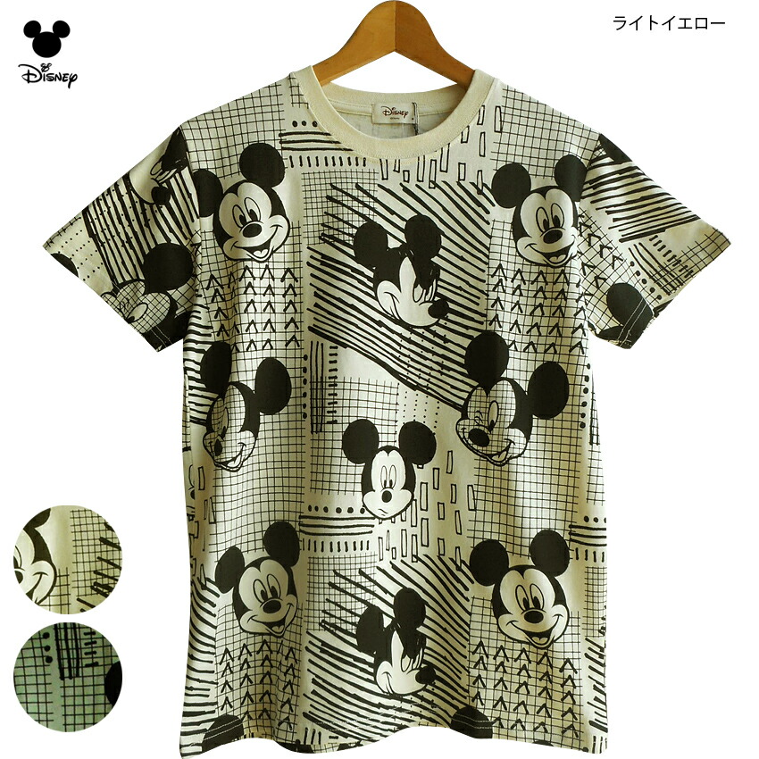 楽天市場 送料無料 ミッキーマウス Tシャツ ディズニー Disney ミッキー 総柄 おしゃれ 半袖 レディース ラクガキ スケッチ デザイン アート ストリート くすみカラー ペアルック 男女兼用 ゆったり ワイド モザイク 春夏 渋い グラフィティ プリント カモフラージュ