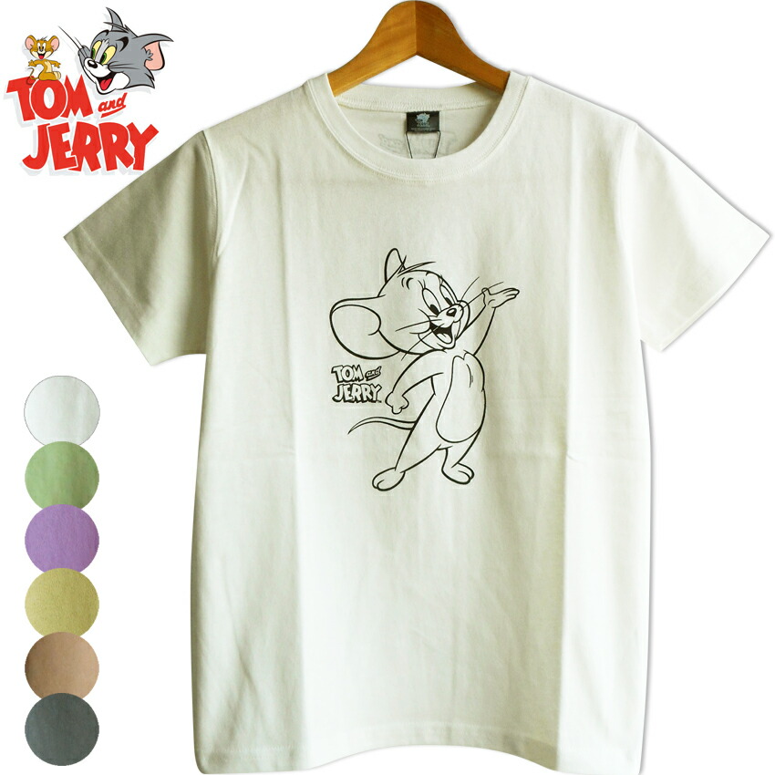 楽天市場】送料無料 トムとジェリー Tシャツ Tom&Jerry くすみカラー