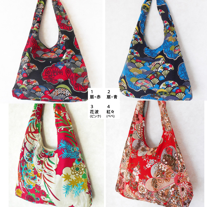 Plastica Net Shop: Japanese pattern bag fan Mo like textile cloth shoulder bag adult cute ...