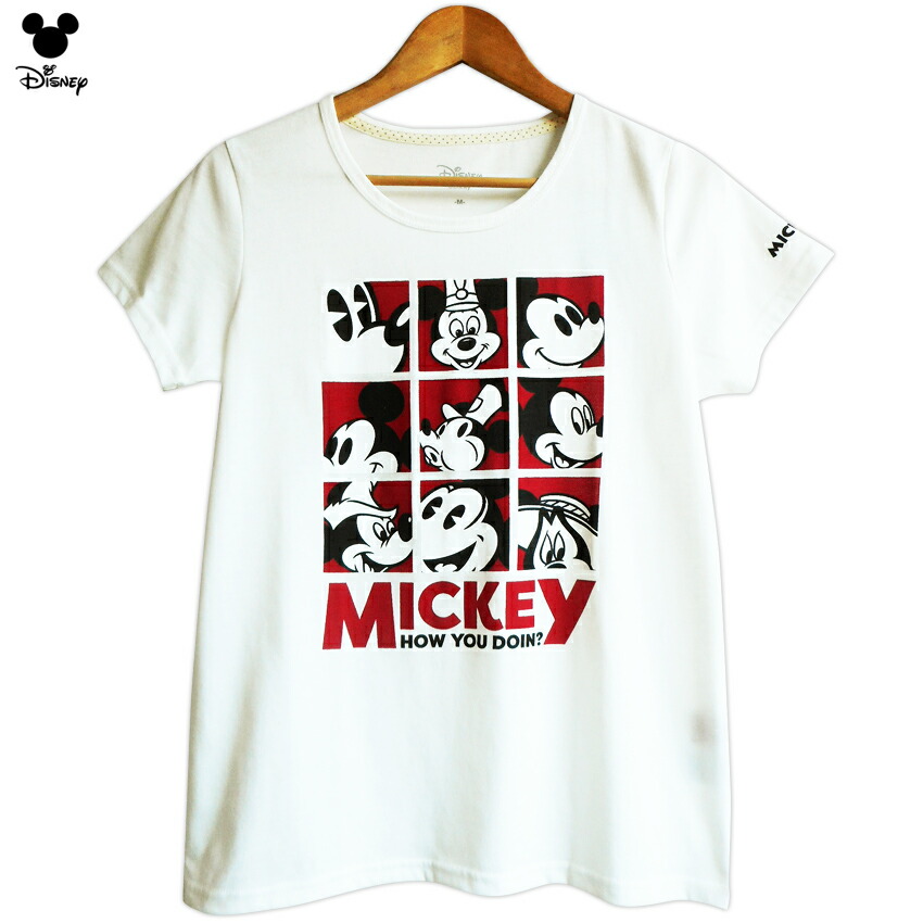 楽天市場 Tシャツ ミッキーマウス ディズニー レディース 送料無料 歴代ミッキー Disney 半袖 蒸気船ウィリー ファンタジア ロビンフッド 90周年記念デザイン ペアルック 双子コーデ かわいい Tdl 春夏 アメコミ プラスチカネットショップ
