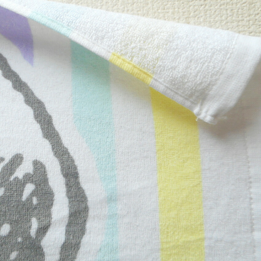 市場 送料無料 ウッドストック シャーベット アイスクリーム バスタオル ラベンダー スヌーピー ストライプ かわいい おひるね