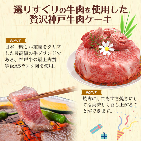 バースデーカード プレート付き600g 肉 ケーキ 神戸牛 A5ランク 6号 国産 高級肉 神戸ビーフ 焼肉 お祝い お料理 肉汁 油 うまみ 赤身 感謝 親 両親 家族 かわいい お洒落 映え バレンタイン サプライズ クリスマス 誕生日ケーキ 熨斗 ギフト 贈答 御礼