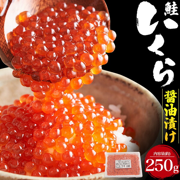 【鮭いくら (チャム) 醤油漬け 約250g 1パック】 使いやすい食べきりサイズ イクラ醤油漬け 小分けパック イクラ チャム 魚卵 おつまみ いくら丼 鮭卵 海鮮 酒のつまみ ご飯のお供 ご褒美 自分用 家庭用 簡易包装 お取り寄せ グルメ 冬 冷凍 直送w【送料無料】