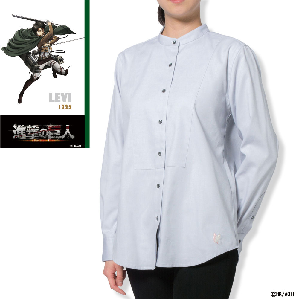 (カリバン) Kariban レディース 長袖 マンダリンカラー シャツ ワイシャツ PC2538 (ホワイト) 61yjDwRsXfL._AC_SX385_.jpg