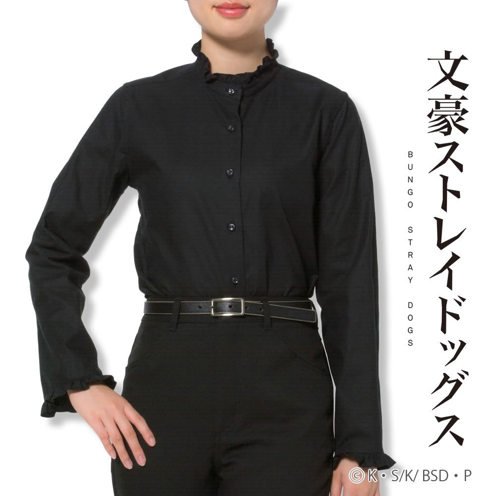 楽天市場】レディースシャツ シングルカフス（アジャスト釦付