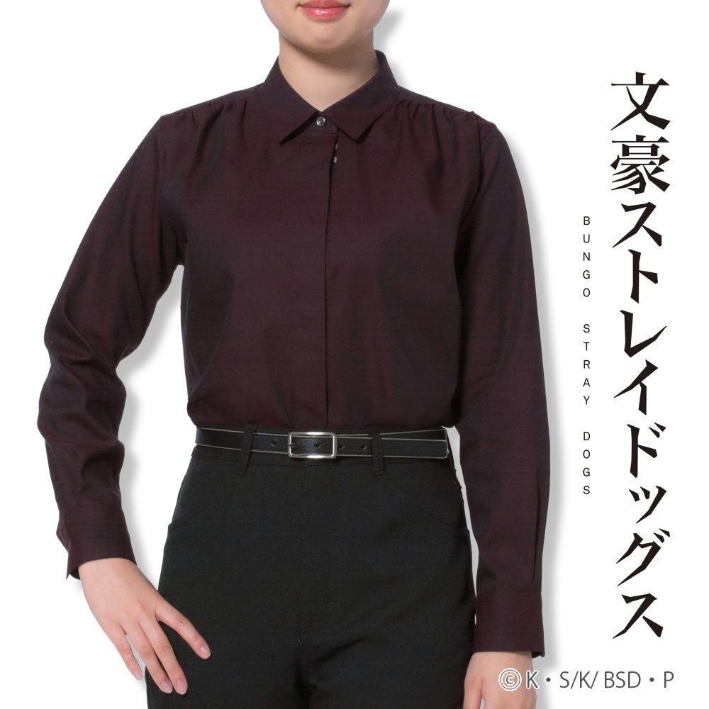 楽天市場】レディースシャツ 袖口フリル 文豪ストレイドッグス
