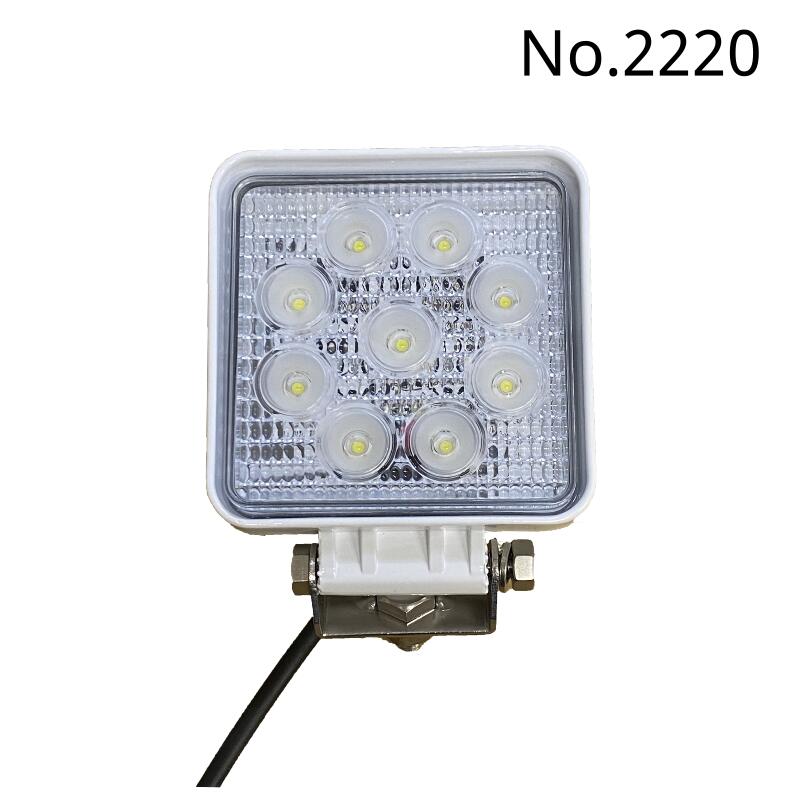 小型ハイパワー薄型 LED 船舶専用 デッキライト 27Ｗ（DC12V/DC24V兼用）1台 SMD9個 全光束2800LM 色温度 6000K 船舶や自動車などに！ 広角60度 船 ライト 業務用 船 ライト 漁師 2400ルーメン サーチライト 船舶用 業務用 DC12V DC24V IP67