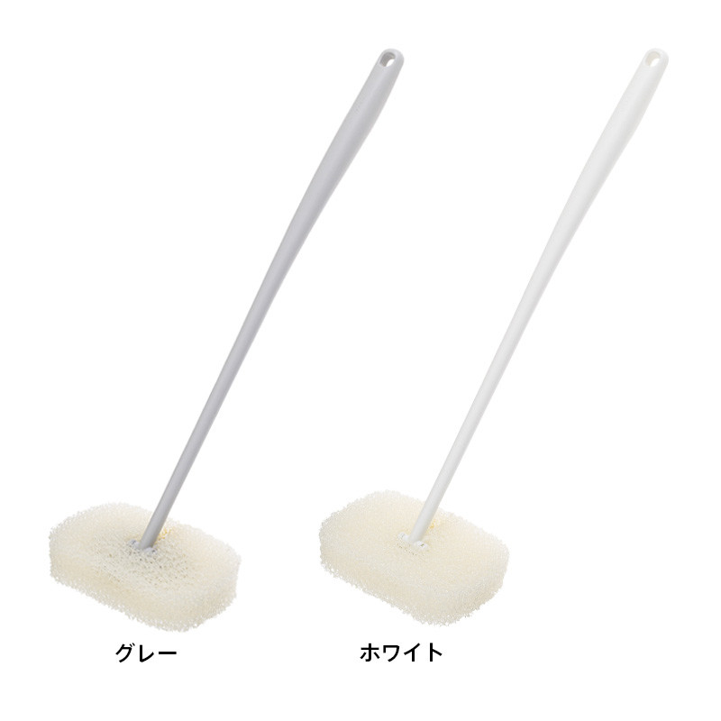 マーナ お風呂の柄付きスポンジ グレー バス用品 タイル 掃除用具 （W605GY） マーナ MARNA お風呂 ブラシ スポンジ 掃除用品 
