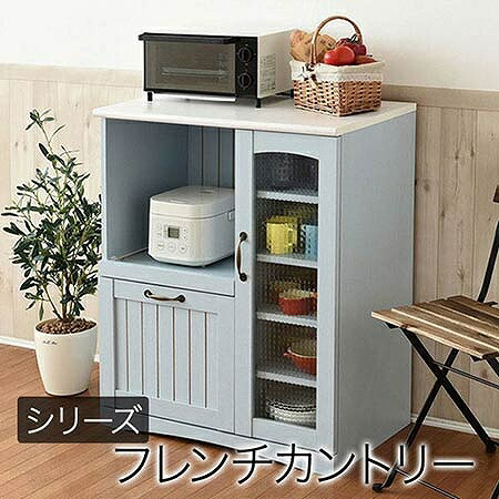 アンティーク 扉付き 収納棚　カントリー キャビネット 両開き 収納棚 カントリー調 フレンチスタイル 幅