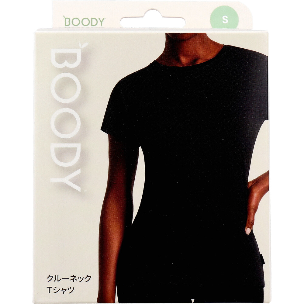 BOODY クルーネックTシャツ ブラック Sサイズ 1枚入｜プラチナＳＨＯＰ