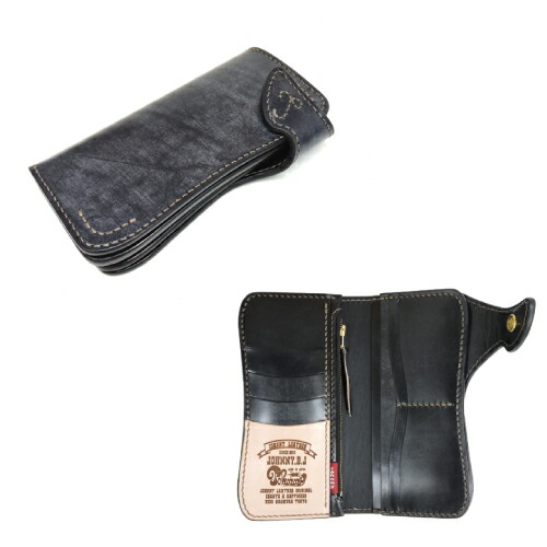 ジョニーなめし革 JOHNNY.B.J ジョニービージェー ロング ウォレット 001-JBR HAND SEWING ブライドルレザー ハンドソーイング 手縫い 長札入れ ロング ウォレット 重厚 思わしい 本革