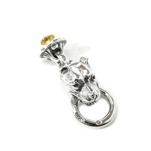 SILVER925 ビルウォールレザー　タイプスカルウォレットハンガー　44g SILVER925 ビルウォールレザー タイプスカルウォレットハンガー 44g