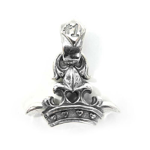 Bill Wall Leather ビルウォールレザー Large Crown Pendant ラージクラウンペンダント シルバー