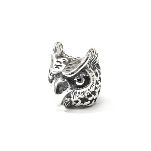 【BWL】Bill Wall Leather ビルウォールレザーOWL BEAD オウルビーズ（1個）/しろがね色付属物/オウル/ビーズ/梟/OWL