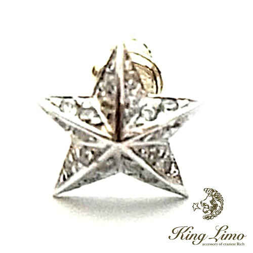 【KING LIMO】キングリモ\u003c/br\u003eロックスターピアス/CZせつ然たる/しろがね色/ロジウム上塗り/はやりっ児