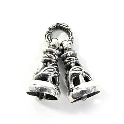 LONE ONES ロンワンズ loneones レナードカムホート LEONARD KAMHOUT シルバーアクセ シルバージュエリー アメリカ製 MF Pendant:Two Dove Bells - Large　2ドーブベルLペンダント/シルバー/ドーブ/Lサイズ｜PLATINISM店 125,840円