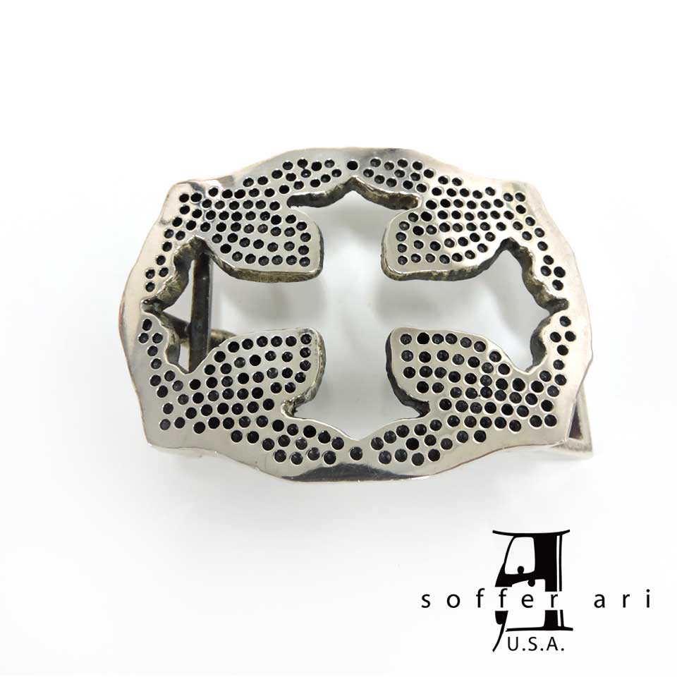 Soffer Ari ソファアリGOTTI CROSS CUTOUT BUCKLE/シルバーバックル｜PLATINISM店