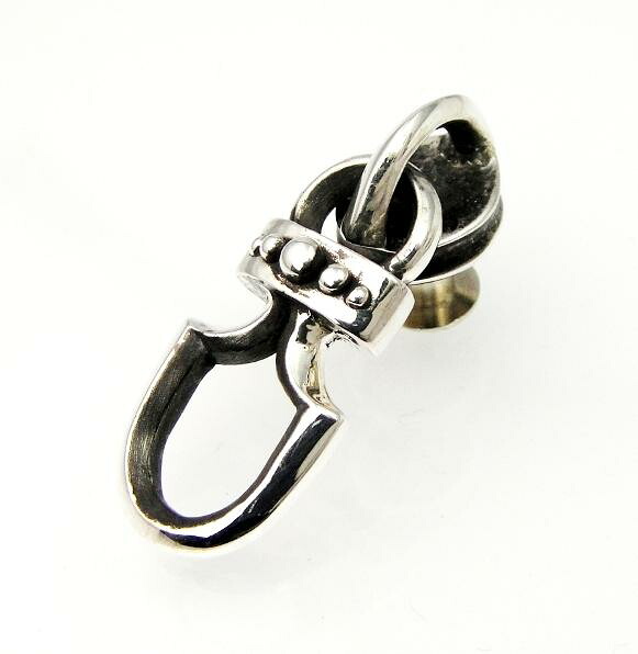 【VASSER】バッサー\u003c/br\u003e貨物輸送無料  Stately Drop Handle Silver (ステイトリードロップハンドル しろがね色)/螺子釘脱着式回転させるカン/金具/金入れ/メンズ