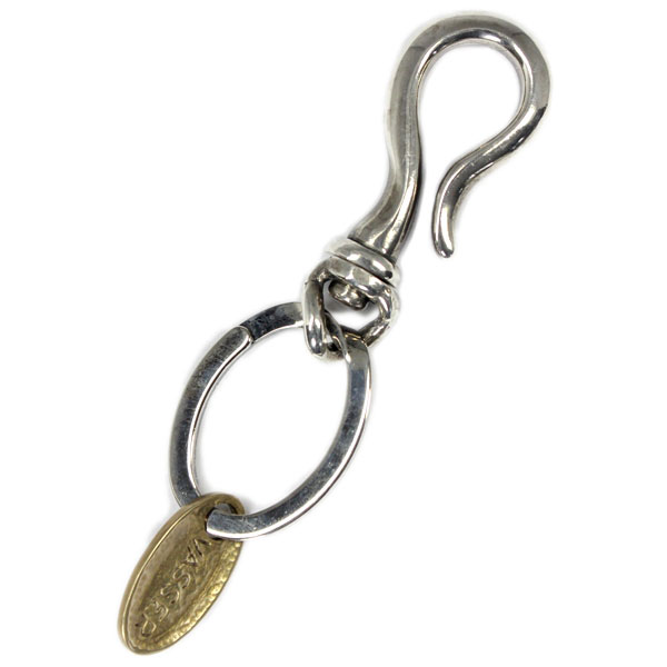 【VASSER】バッサー貨物輸送無料 Classic Solid Key Chain Silver(クラシックソリッドキーチェーンシルバー)/足がかりチェーン店/しろがね色/金管楽器/分かりやすい/メンズ
