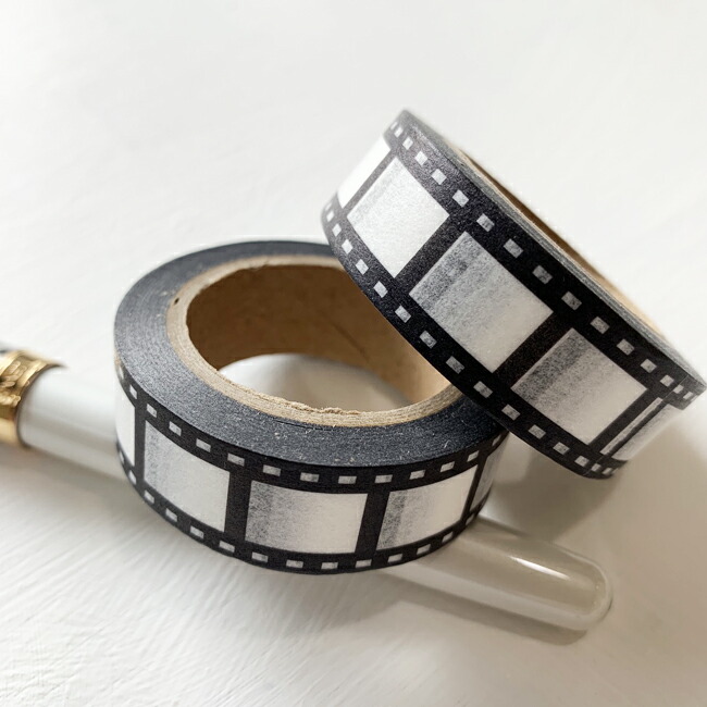 【楽天市場】マスキングテープ【 映画 写真 ネガ フィルム 1本 】1.5cmx10m カメラステッカー ラッピング用品 和紙テープ フィルム