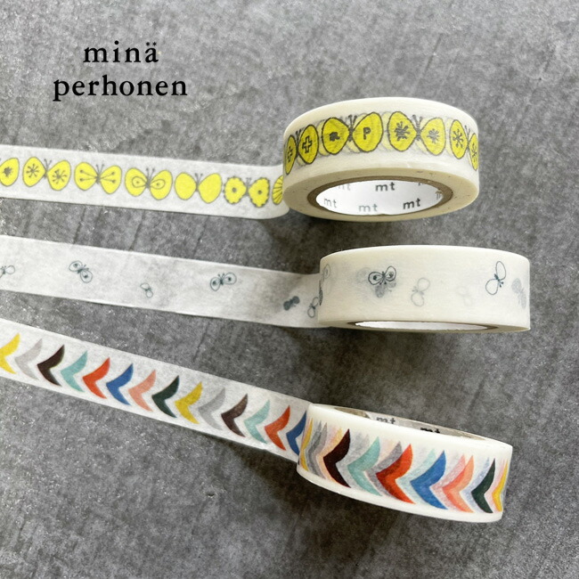 楽天市場 Mina Perhonen マスキングテープ 15mm ミナペルホネンmt カモ井 ラッピング 日本製 Kufuu