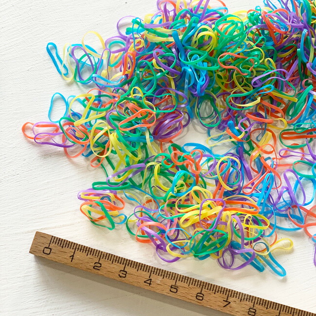 からまないゴムシリコンゴム900本入り15mmベビー赤ちゃんヘアゴムシリコンゴムベビー用RubberBands