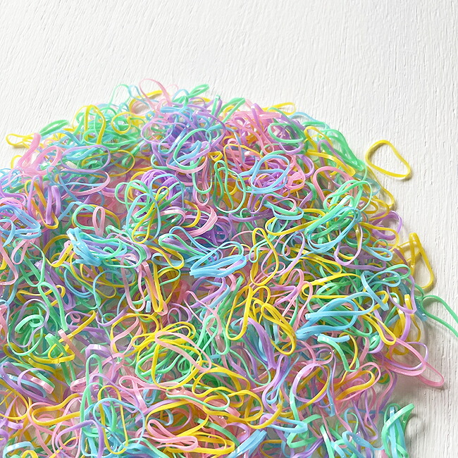 からまないゴムシリコンゴム900本入り15mmベビー赤ちゃんヘアゴムシリコンゴムベビー用RubberBands