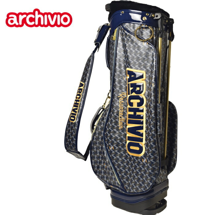 特別価格！3/18まで　archivio キャディバッグ 黒/白 楽天市場】【先行セール！】アルチビオ / archivio (2023秋冬