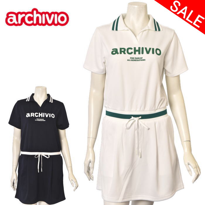 40％OFFセール アルチビオ archivio 半袖ワンピース レディース 2025秋冬新作 送料無料 S-M-L トップス アルチビオ a511916 最強配送 アウトレット