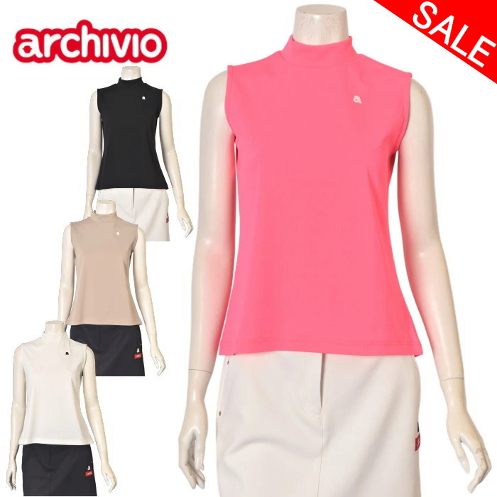楽天市場】30％OFFセールアルチビオ archivioノースリーブハイネック 