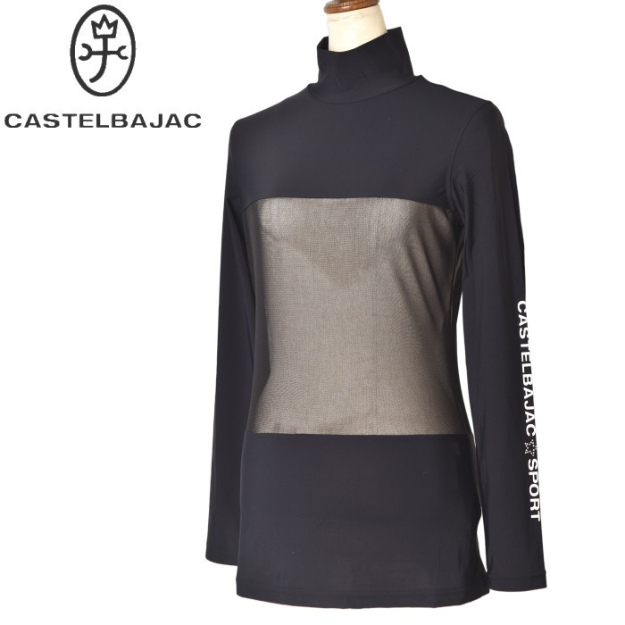 カステルバジャック CASTELBAJAC 運動競技 ゴルフ長袖ハイネックインナーシャツ レディース 2026春夏新作 貨物輸送無料M-L-LL トップス カス電話を掛ける バジャック モックネック ゴルフお召しもの 服 7246271209最強送りとどける