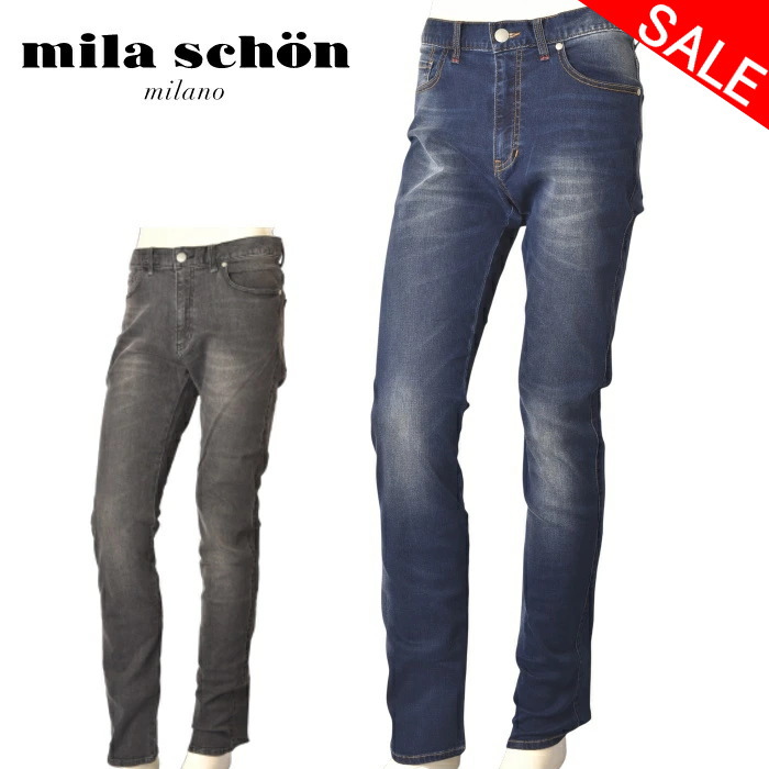 30％OFFセール ミラショーン mila schon デニム ジーンズ メンズ 2025秋冬新作 送料無料 78-82-86-90-94-100 ボトムス ミラショーン 最強配送 アウトレット