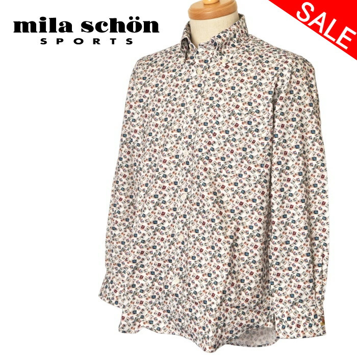 30％OFFセールミラショーン 運動競技 mila schon sports長袖ボタンダウンシャツ メンズ 2025秋冬新作 貨物輸送無料M-L-LL トップス ミラショーン ゴルフ最強送りとどける 降車口 シャツ・ポロシャツ-ウェア-スポーツ・アウトドア
