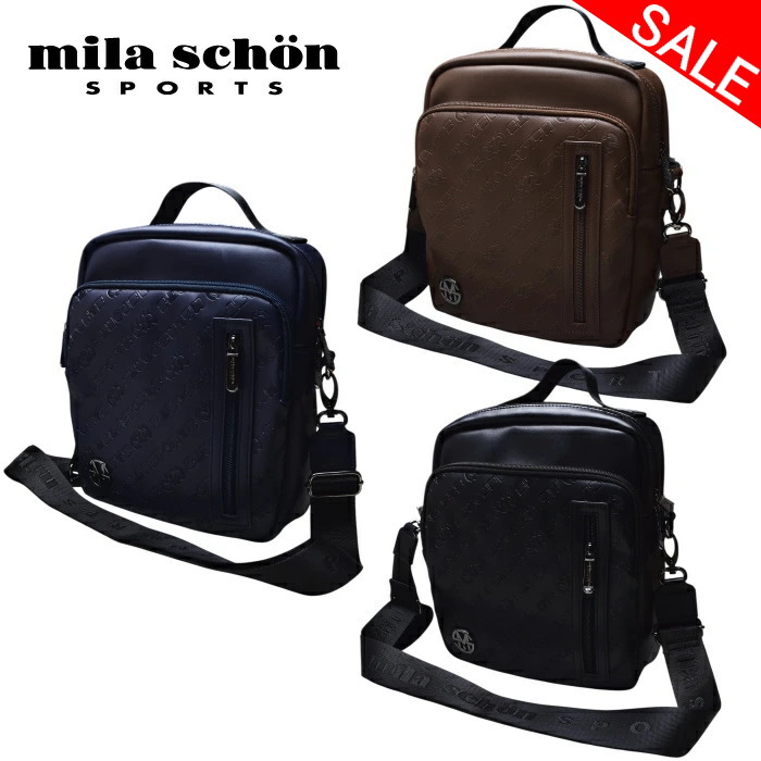 30％OFFセールミラショーン 運動競技 mila schon sportsショルダーバッグ メンズ 2025秋冬新作 貨物輸送無料嚢 ミラショーン ゴルフ最強送りとどける 逃げ口