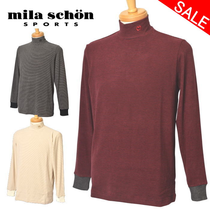 50％OFFセールミラショーン スポーツ mila schon sports長袖ハイネックシャツ メンズ 2025秋冬新作 送料無料M-L-LL トップス ミラショーン ゴルフ モックネック 7335471113最強配送 アウトレット｜ATELIER PLATON アトリエプラトン