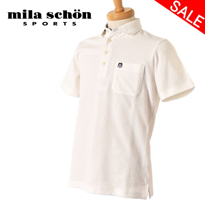 ミラショーン スポーツ mila schon sports 半袖ポロシャツ メンズ 2026春夏新作 送料無料 M-L-LL トップス ミラショーン ゴルフ 7336174115 最強配送