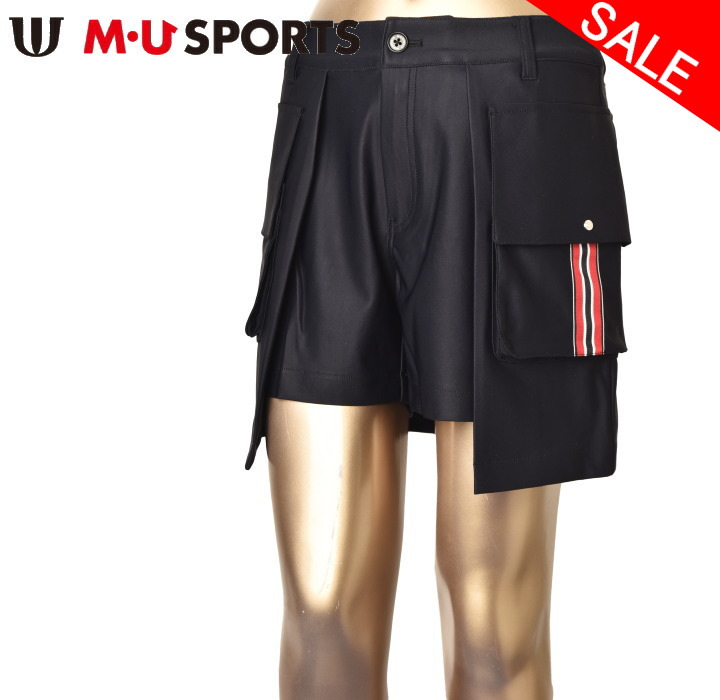 50％OFFセールMUスポーツ ゴルフ M・U SPORTSショートパンツ キュロット レディース 2023秋冬新作 送料無料40-42-44 ボトムス エムユースポーツ最強配送 アウトレット