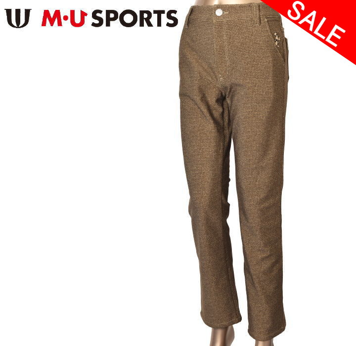 40％OFFセール！MUスポーツ M・U SPORTS ゴルフ 2024秋冬新作 レディース 裏起毛ストレッチパンツ 服 ゴルフウェア 楽天市場】40％OFFセールMUスポーツ ゴルフ M・U SPORTS裏起毛