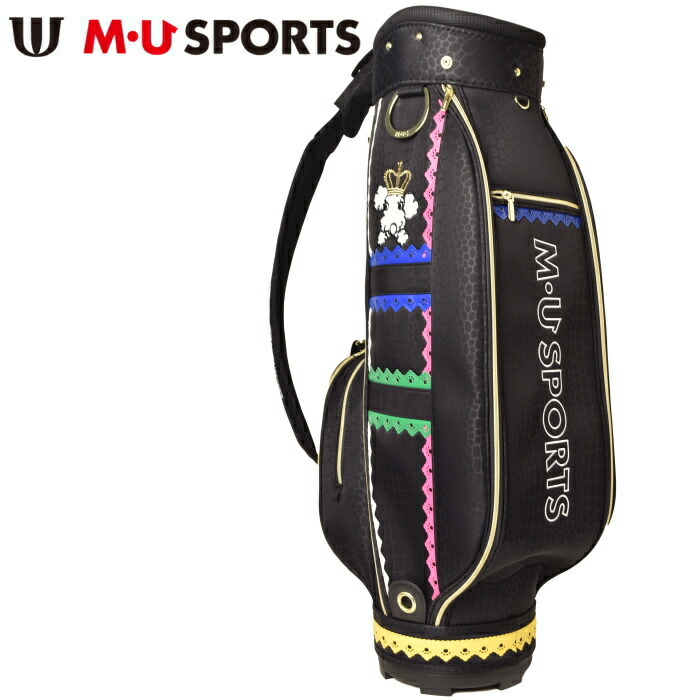 MU SPORTS MUユースポーツキャディーバック　8.5型　ロゴ柄 M・U SPORTS MU SPORTS MU スポーツ キャラクター 総柄パーツ