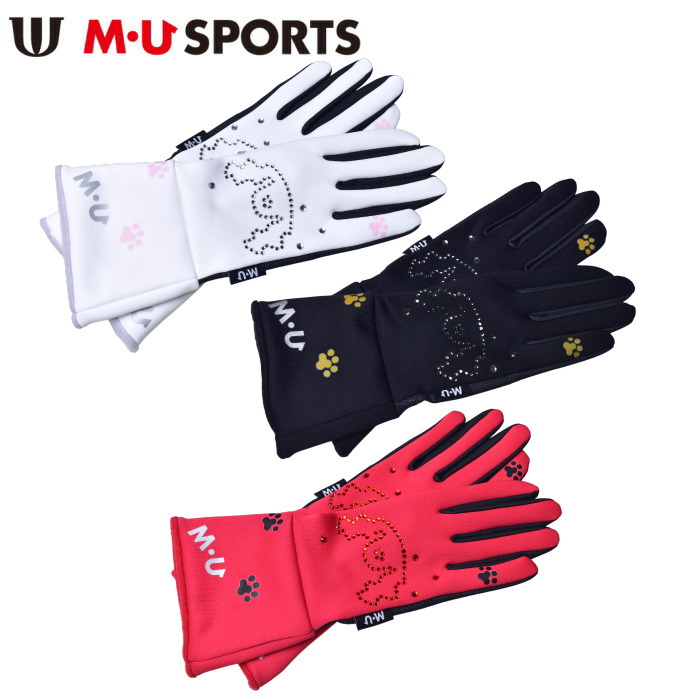 MUスポーツ ゴルフ M・U SPORTS フリース両手グローブ レディース 2025秋冬新作 送料無料 S-M-L 手袋 エムユースポーツ 703r6828 最強配送