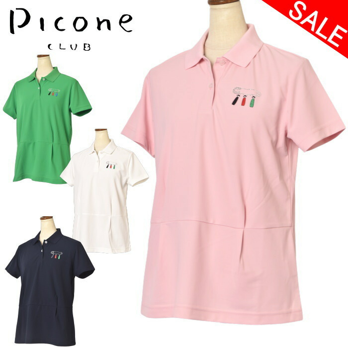 coco 中古 ピッコーネクラブ PICONE CLUB レディース 半袖ポロシャツ 3(LL) ピンク 春夏 coco 中古 ピッコーネクラブ PICONE CLUB レディース 半袖