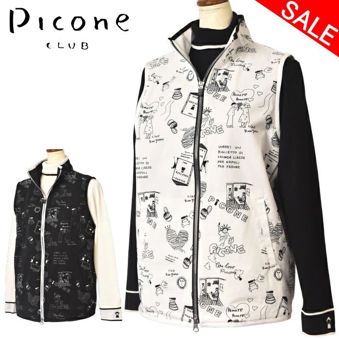 40％OFFセールピッコーネ 野球クラブ PICONE CLUBジップアップベスト レディース 2025秋冬新作 貨物輸送無料M-L-LL トップス ピッコーネクラブ c514001最強送りとどける 逃げ口