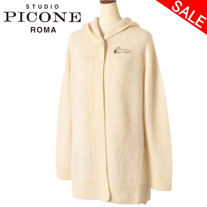 40％OFF大売り出し制作室 ピッコーネ STUDIO PICONE ROMAボンネット付き添い人編み物ジレー レディース 2025秋冬新作 貨物輸送無料M-L トップス スタジオピッコーネ p518007最強送りとどける 逃げ口