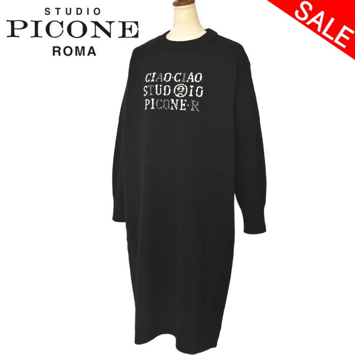 40％OFFセール スタジオ ピッコーネ STUDIO PICONE ROMA ニットワンピース レディース 2025秋冬新作 送料無料 M-L トップス スタジオピッコーネ 最強配送 アウトレット