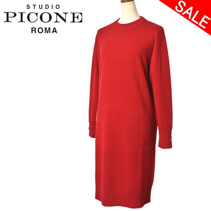 50％OFFセール スタジオ ピッコーネ STUDIO PICONE ROMA ニットワンピース レディース 2024秋冬新作 送料無料 M-L トップス スタジオピッコーネ　40代　50代　ワンピース 最強配送 アウトレット