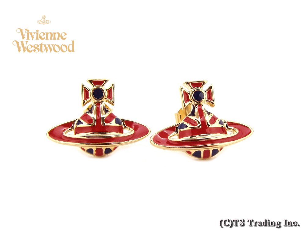 楽天市場 Vivienne Westwood ヴィヴィアンウエストウッド Jack Enamel Orb Stud Pierced Earrings 英国旗 ユニオンジャック オーブ ピアス あす楽対応 Ydkg K W3 送料無料 Smtb K プラッツティーズ楽天市場店