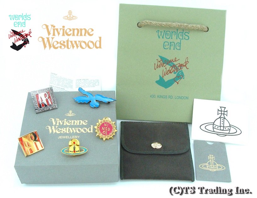 【楽天市場】 Vivienne Westwood ヴィヴィアンウエストウッド ★World's End Pin Badge & Brooch