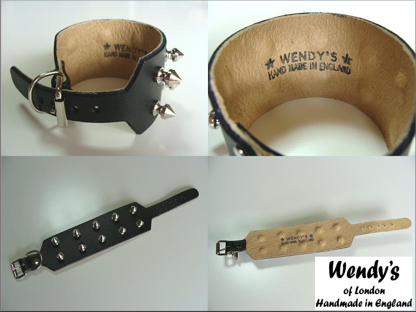 【楽天市場】★WENDY'S★ウェンディーズ★正規 イギリス製2-Row Spike Stud Buckled Wrist Band2連