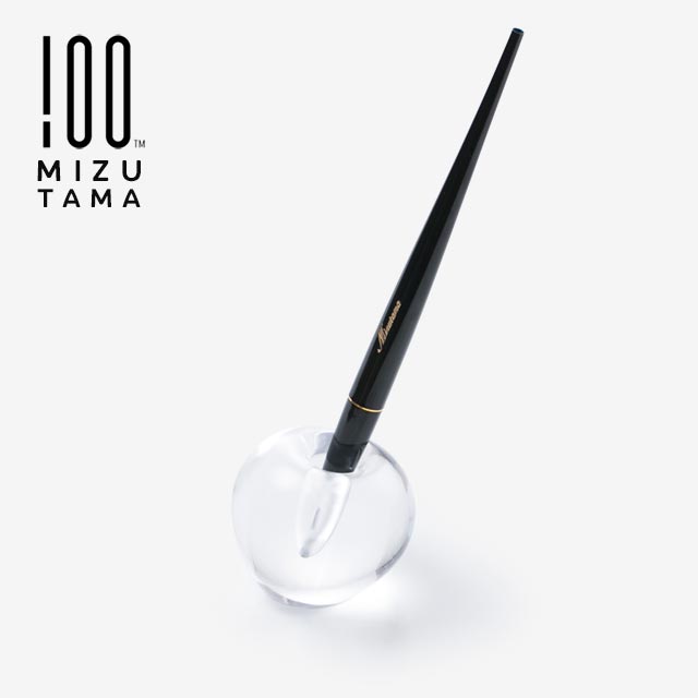 Mizutama ミズタマ 100% ヒャクパーセント 書き込み照明ランプ+ボールペン φ55×H52粍 瑠璃